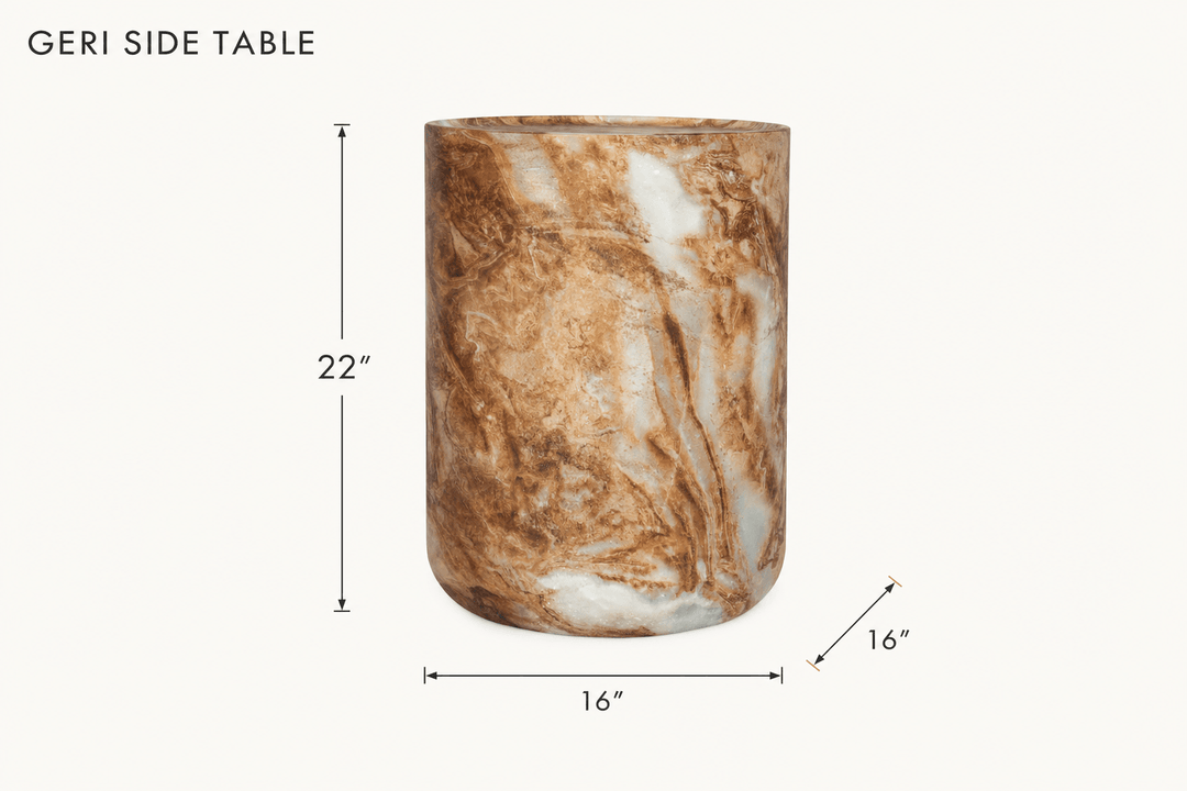 Geri Side Table dimensions - What&