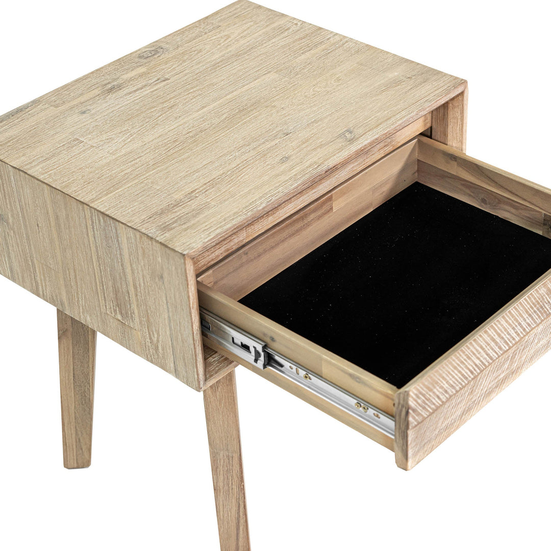 Gia 1 Drawer Nightstand in Light Driftwood - nightstand by LH Imports - Whats New Furniture Portland OR