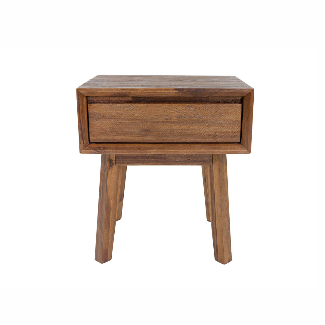 Gia 1 Drawer Nightstand in Warm Pecan - nightstand by LH Imports - Whats New Furniture Portland OR