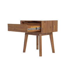 Gia 1 Drawer Nightstand in Warm Pecan - nightstand by LH Imports - Whats New Furniture Portland OR