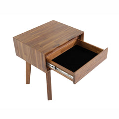 Gia 1 Drawer Nightstand in Warm Pecan - nightstand by LH Imports - Whats New Furniture Portland OR