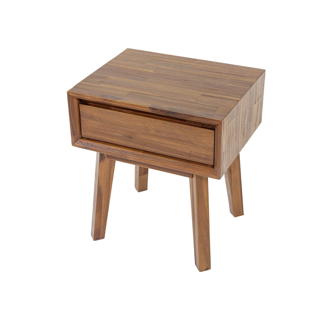 Gia 1 Drawer Nightstand in Warm Pecan - nightstand by LH Imports - Whats New Furniture Portland OR