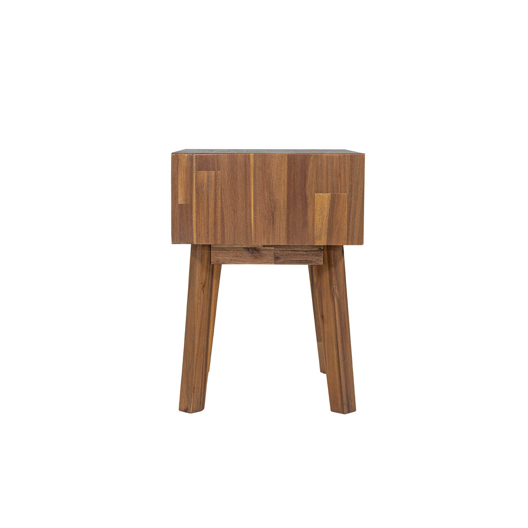 Gia 1 Drawer Nightstand in Warm Pecan - nightstand by LH Imports - Whats New Furniture Portland OR