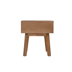 Gia 1 Drawer Nightstand in Warm Pecan - nightstand by LH Imports - Whats New Furniture Portland OR