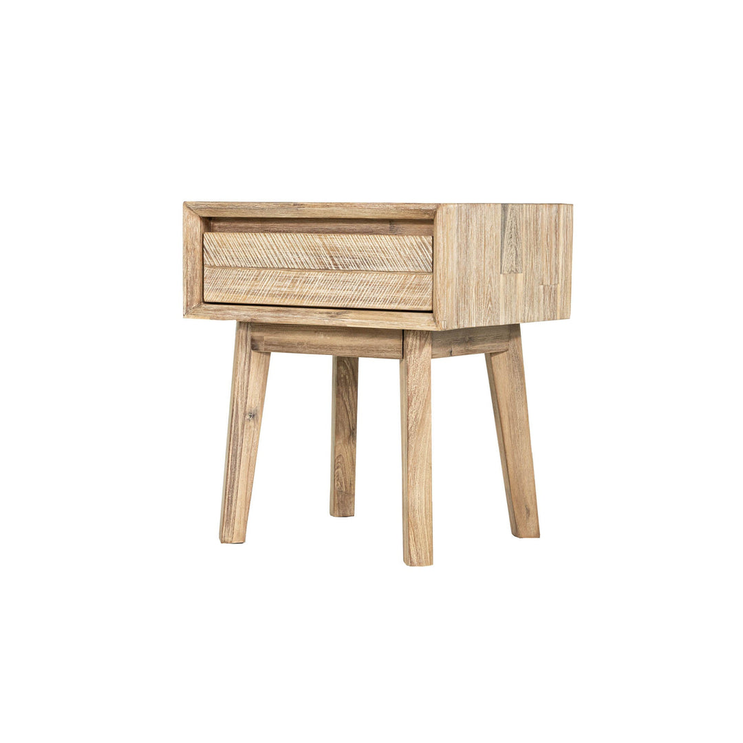 Gia 1 Drawer Nightstand in Light Driftwood - Whats New Furniture Portland