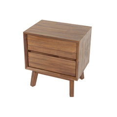 Gia 2 Drawer Nightstand in Warm Pecan - nightstand by LH Imports - Whats New Furniture Portland OR