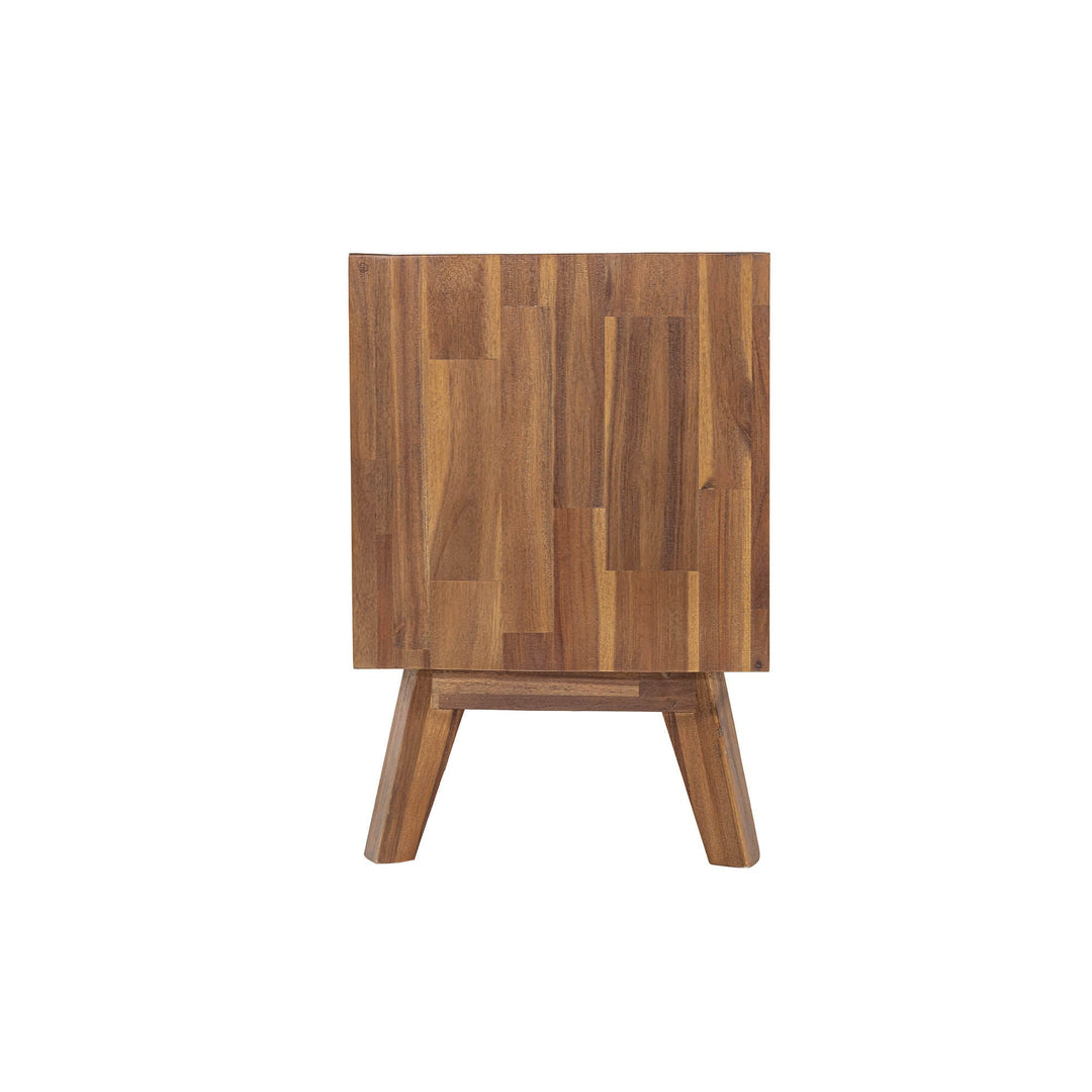 Gia 2 Drawer Nightstand in Warm Pecan - nightstand by LH Imports - Whats New Furniture Portland OR