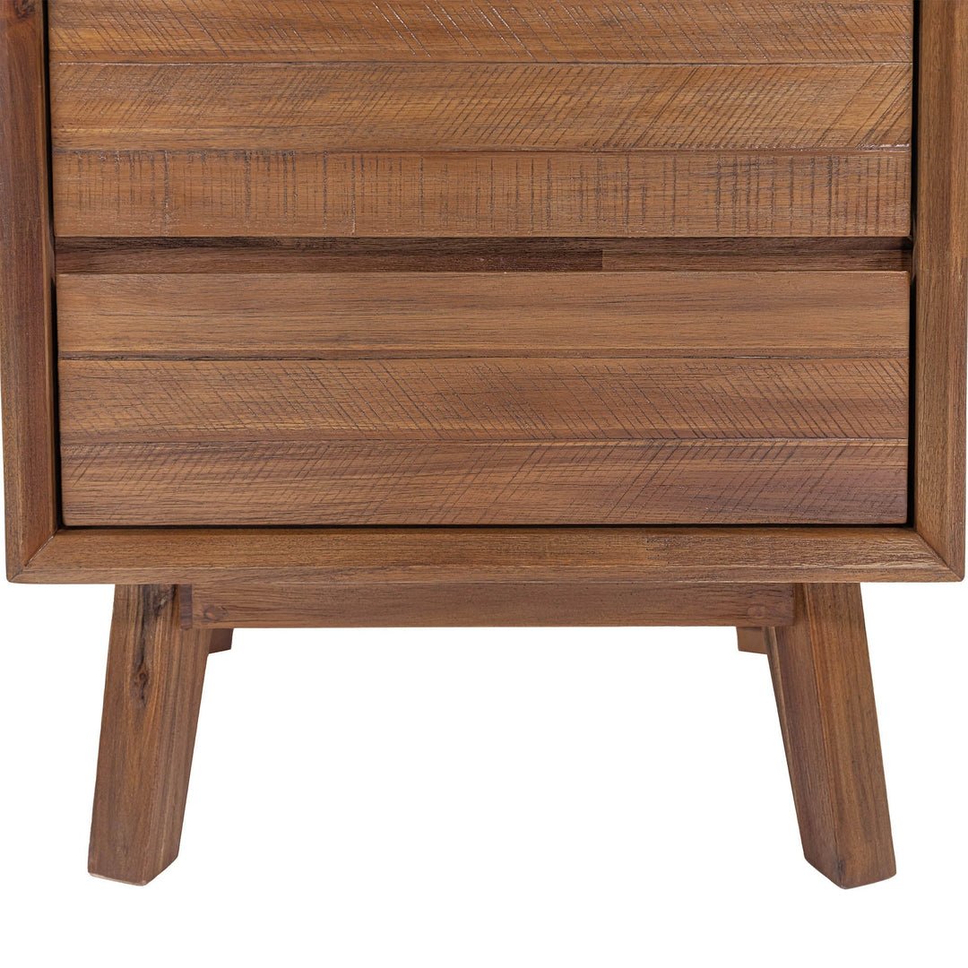 Gia 2 Drawer Nightstand in Warm Pecan - nightstand by LH Imports - Whats New Furniture Portland OR