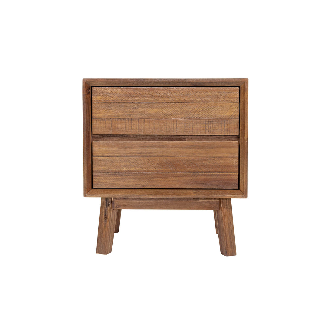 Gia 2 Drawer Nightstand in Warm Pecan - nightstand by LH Imports - Whats New Furniture Portland OR