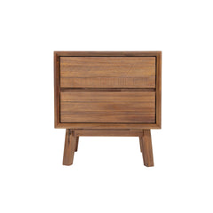 Gia 2 Drawer Nightstand in Warm Pecan - nightstand by LH Imports - Whats New Furniture Portland OR