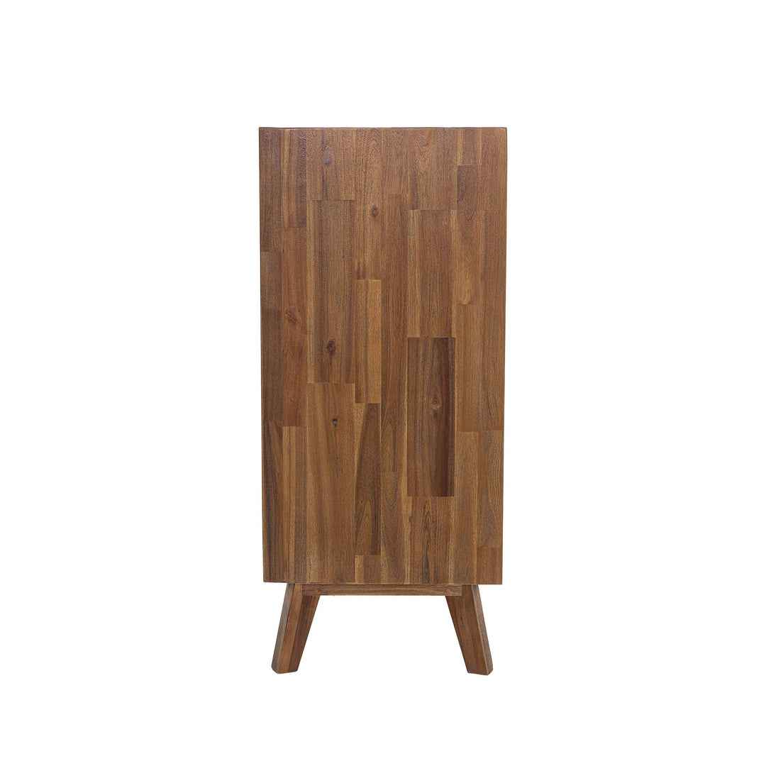 Gia 5 Drawer Chest in Warm Pecan - dresser by LH Imports - Whats New Furniture Portland OR
