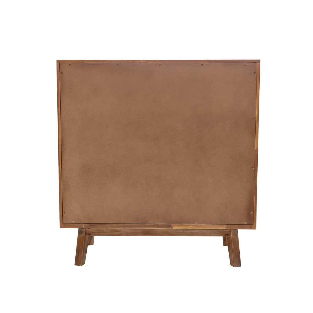 Gia 5 Drawer Chest in Warm Pecan - dresser by LH Imports - Whats New Furniture Portland OR