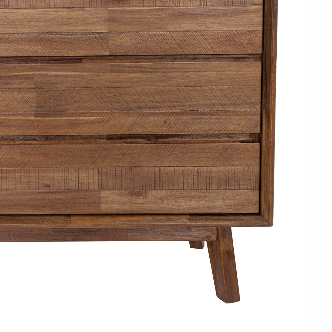 Gia 5 Drawer Chest in Warm Pecan - dresser by LH Imports - Whats New Furniture Portland OR
