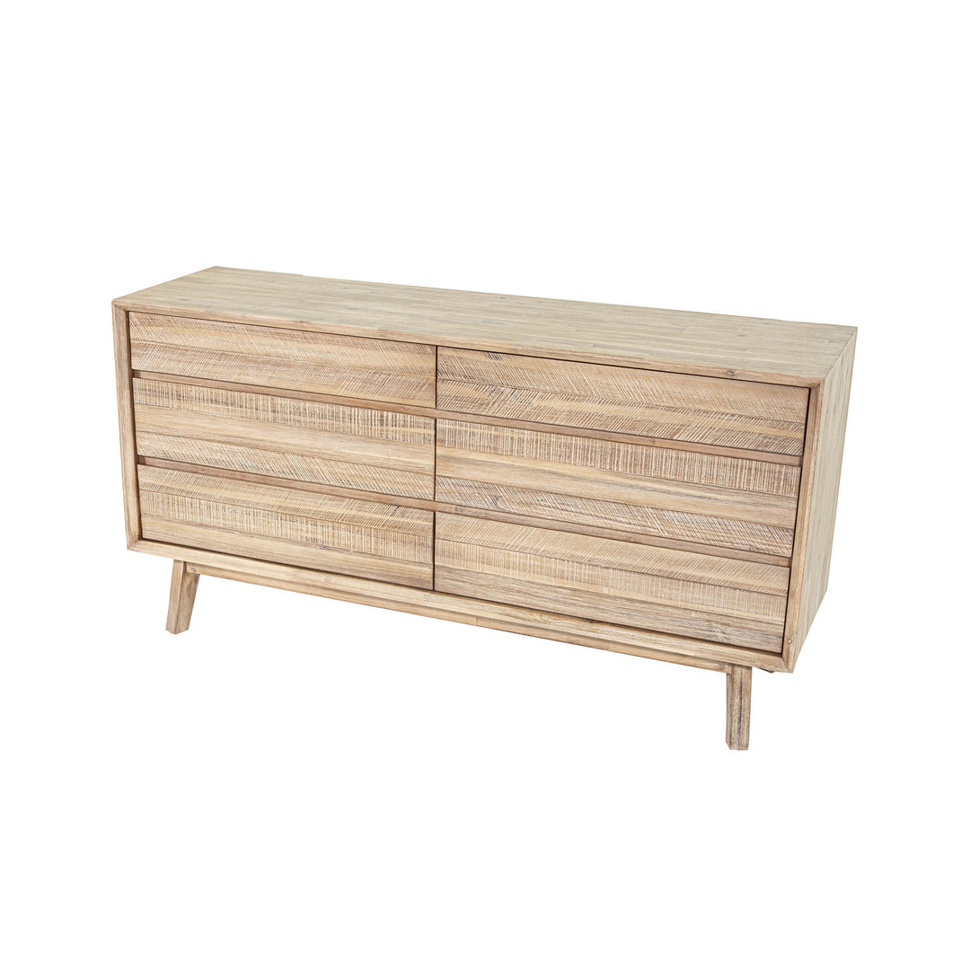 Gia 6 Drawer Dresser in Light Driftwood - dresser by LH Imports - Whats New Furniture Portland OR