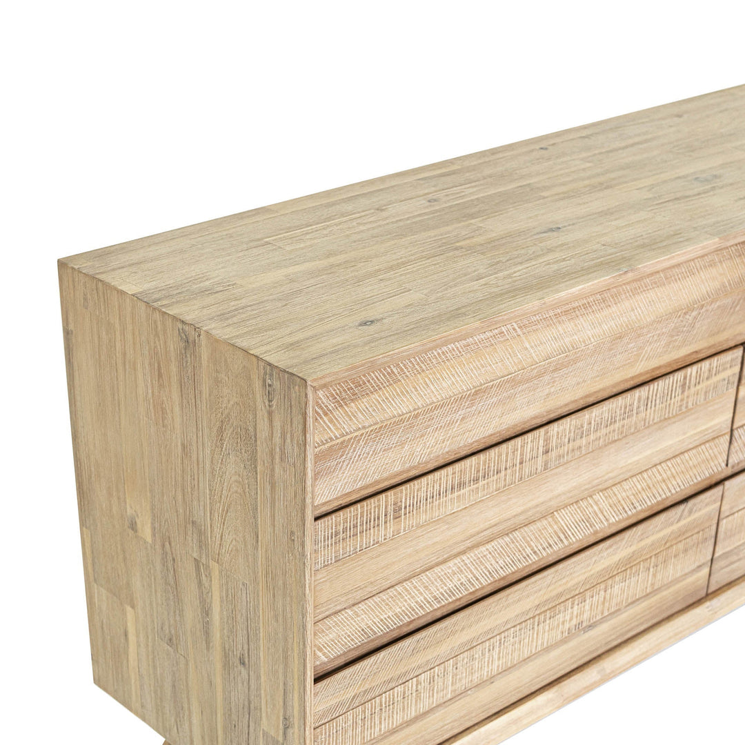Gia 6 Drawer Dresser in Light Driftwood - dresser by LH Imports - Whats New Furniture Portland OR
