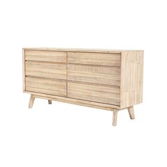 Gia 6 Drawer Dresser in Light Driftwood - dresser by LH Imports - Whats New Furniture Portland OR