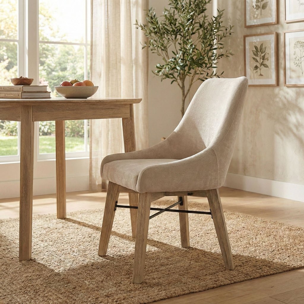 Gia Curved Dining Chair - Whats New Furniture Portland OR
