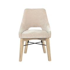 Gia Curved Dining Chair in Sand - dining chair by LH Imports - Whats New Furniture Portland OR