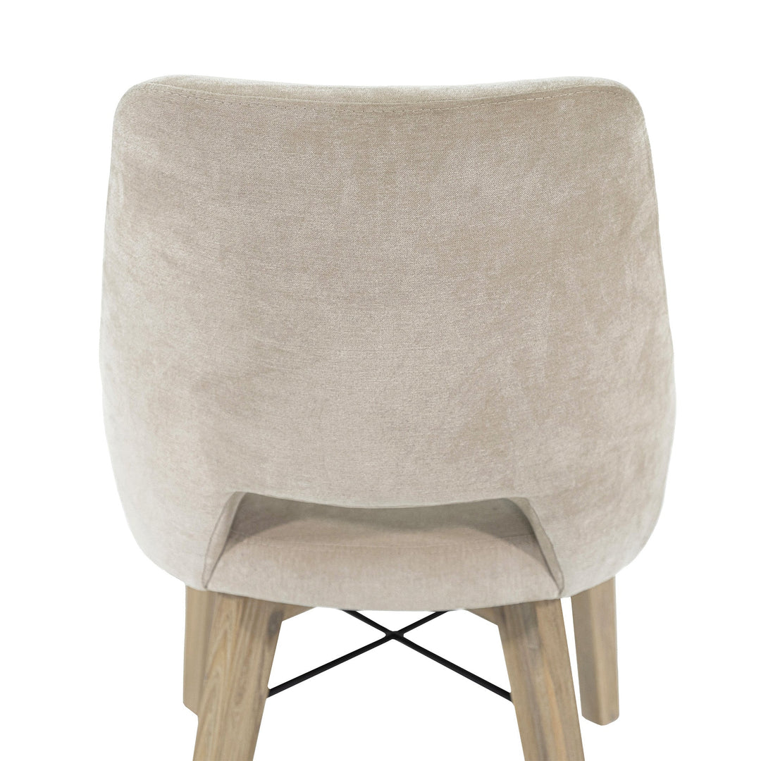 Gia Curved Dining Chair in Sand - dining chair by LH Imports - Whats New Furniture Portland OR