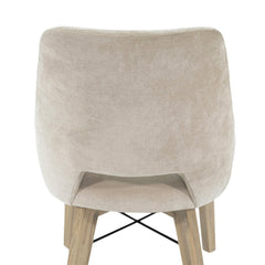 Gia Curved Dining Chair in Sand - dining chair by LH Imports - Whats New Furniture Portland OR