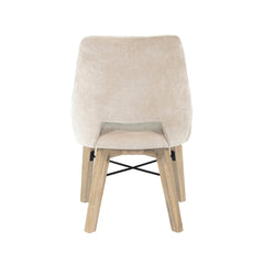 Gia Curved Dining Chair in Sand - dining chair by LH Imports - Whats New Furniture Portland OR