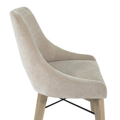 Gia Curved Dining Chair - dining chair by LH Imports - Whats New Furniture Portland OR