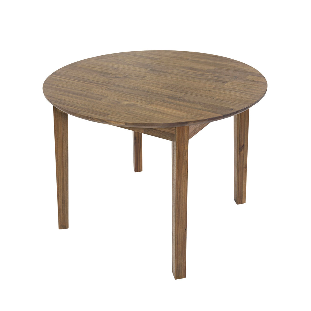 Gia Round Dining Table in Warm Pecan - dining table by LH Imports - Whats New Furniture Portland OR