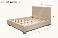 Gilbert Queen Bed dimensions - What&