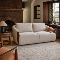 Heritage Sofa styled in Portland Laurelhurst Tudor cottage living room - Whats New Furniture