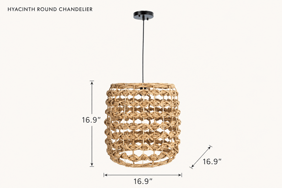 Hyacinth Round Chandelier dimensions - What&