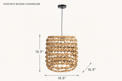 Hyacinth Round Chandelier dimensions - What&