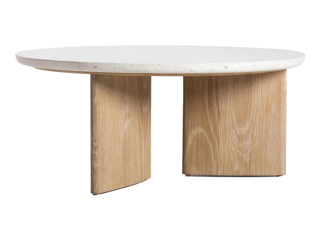 Infinity Coffee Table in Seashell Finish — studio front view - LH Imports - Whats New Furniture Portland OR