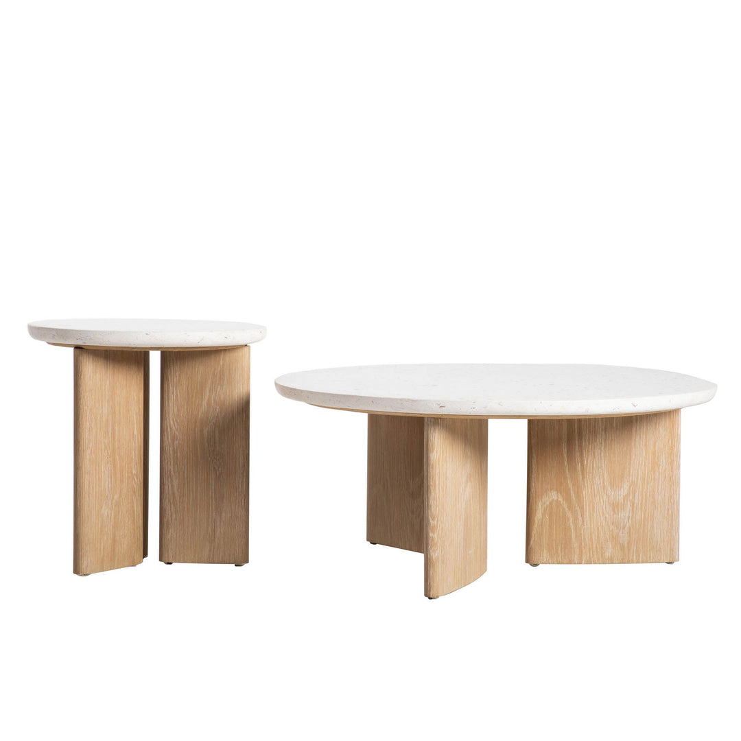 Infinity Side Table in Seashell - side table by LH Imports - Whats New Furniture Portland OR