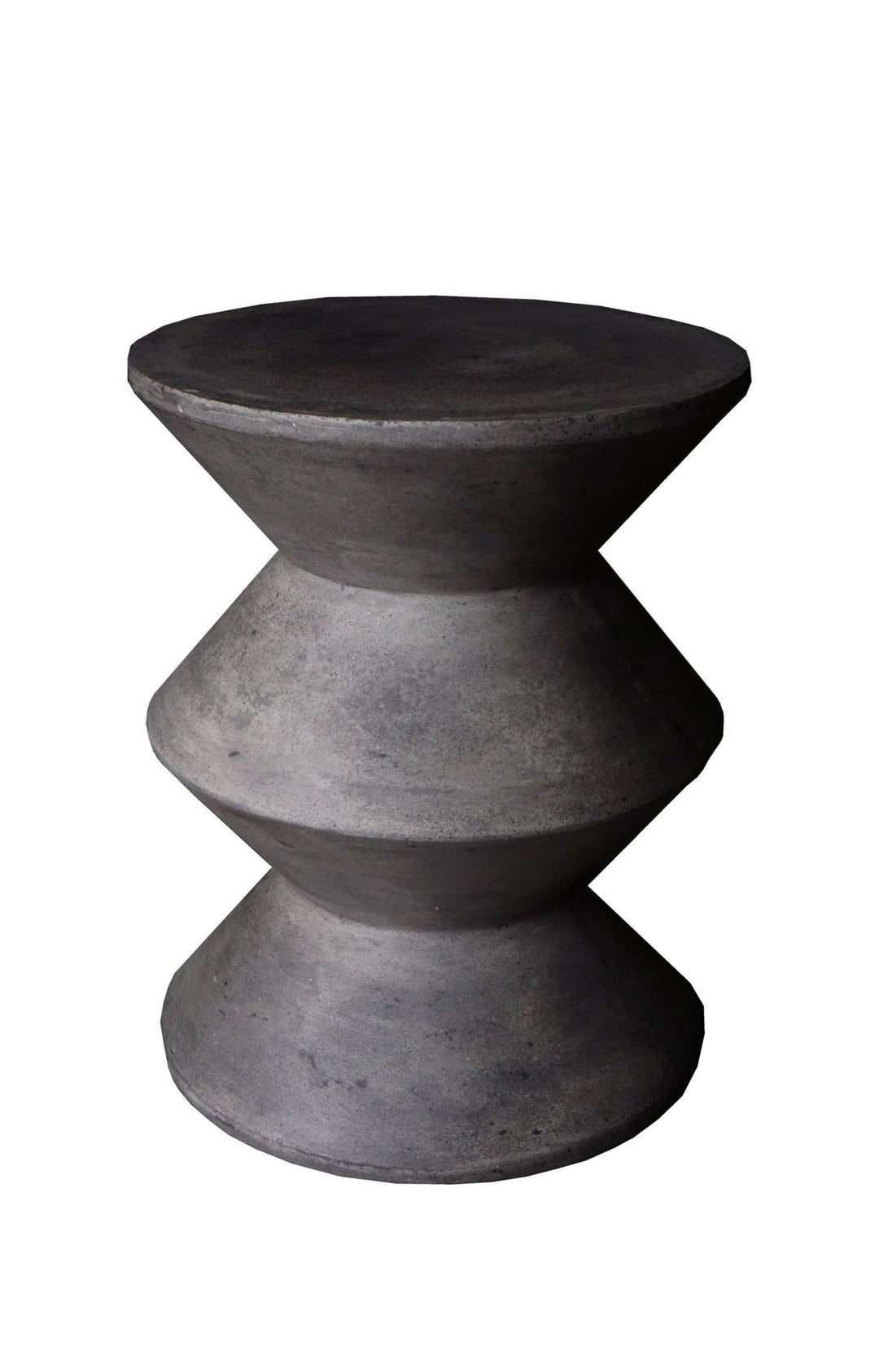 Inverted Side Table/Stool in Concrete front studio view - LH Imports - Whats New Furniture Portland OR