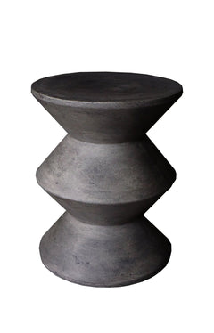 Inverted Side Table/Stool in Concrete front studio view - LH Imports - Whats New Furniture Portland OR