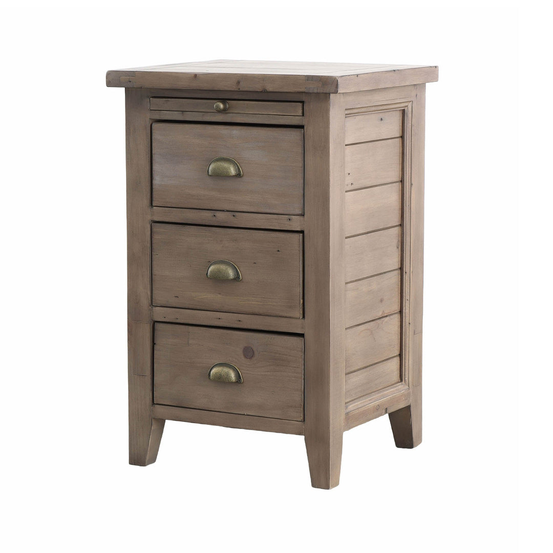 Irish Coast 3 Drawer Nightstand in Sundried - Whats New Furniture Portland