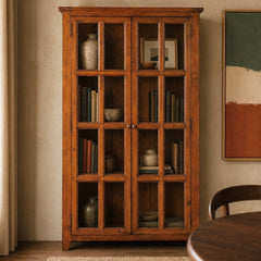 Irish Coast Display Cabinet styled in a bright mid-century modern Portland dining room - Whats New Furniture