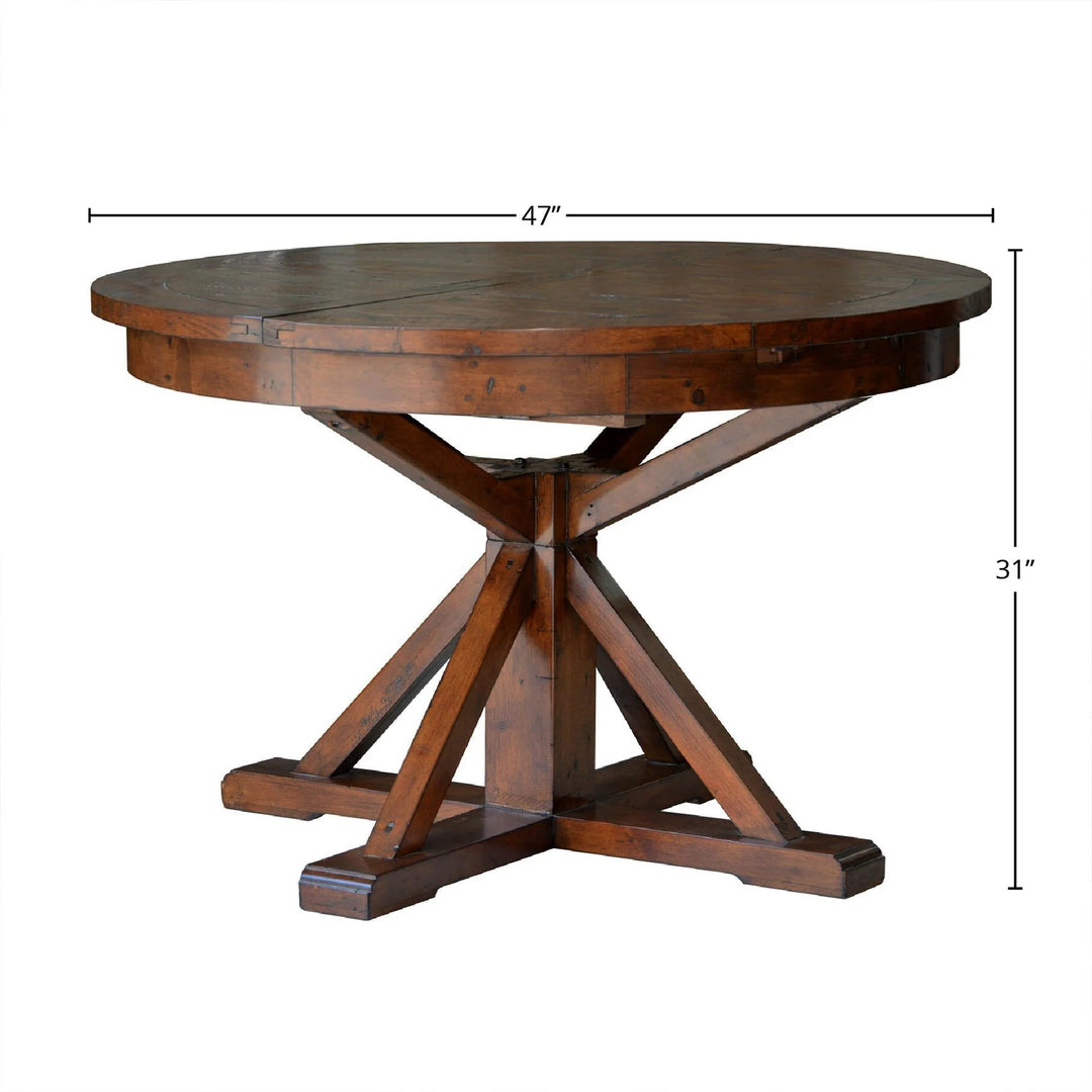Irish Coast Round Extension Dining Table (47".63) - Whats New Furniture - Portland, Oregon