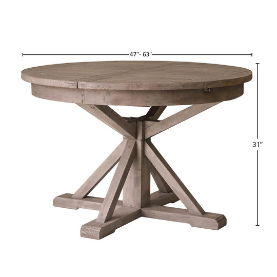Irish Coast Round Extension Dining Table (47".63) - Whats New Furniture - Portland, Oregon