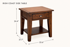Irish Coast Side Table dimensions - What&