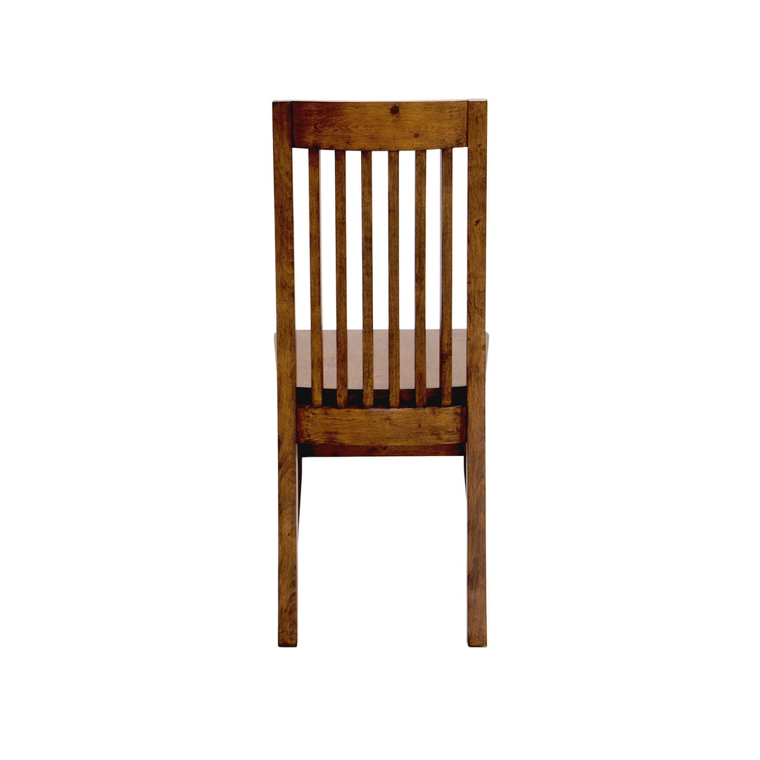 Irish Coast Slat Back Dining Chair in African Dusk, back view - Whats New Furniture