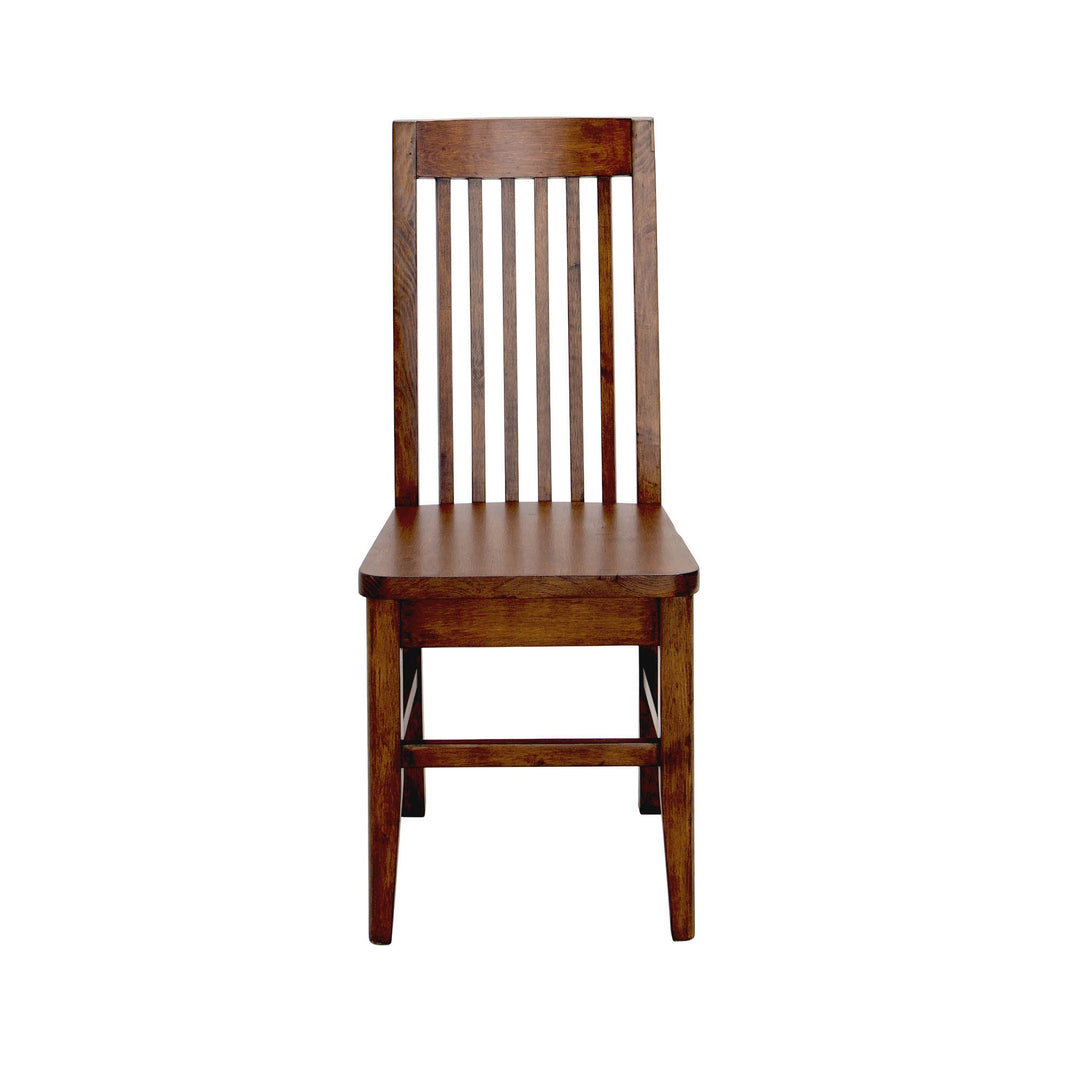 Irish Coast Slat Back Dining Chair in African Dusk, front view - Whats New Furniture