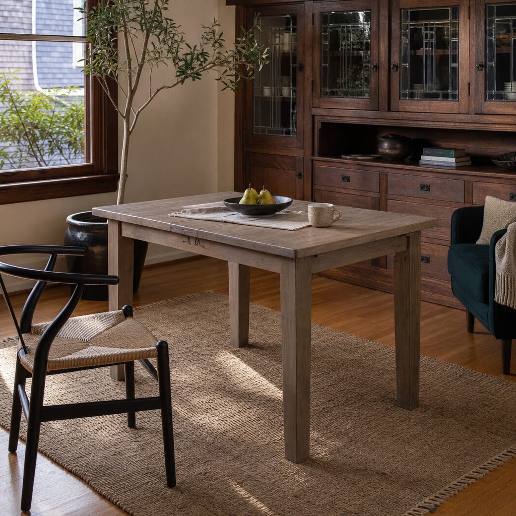 Irish Coast Small Extension Dining Table in Sundried styled in Portland Ladd&