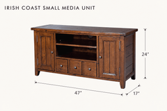 Irish Coast Small Media Unit dimensions - What&