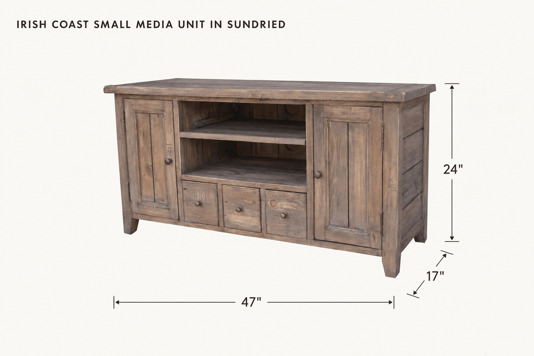 Irish Coast Small Media Unit in Sundried dimensions - What&