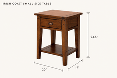 Irish Coast Small Side Table dimensions - What&