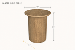 Jasper Side Table dimensions - What&