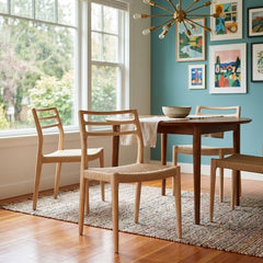 Java Dining Chair (Lh Imports) styled in a bright Portland mid-century modern interior - Whats New Furniture