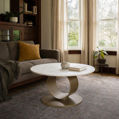 Juno Coffee Table styled in Portland Irvington foursquare with original built-ins living room - Whats New Furniture