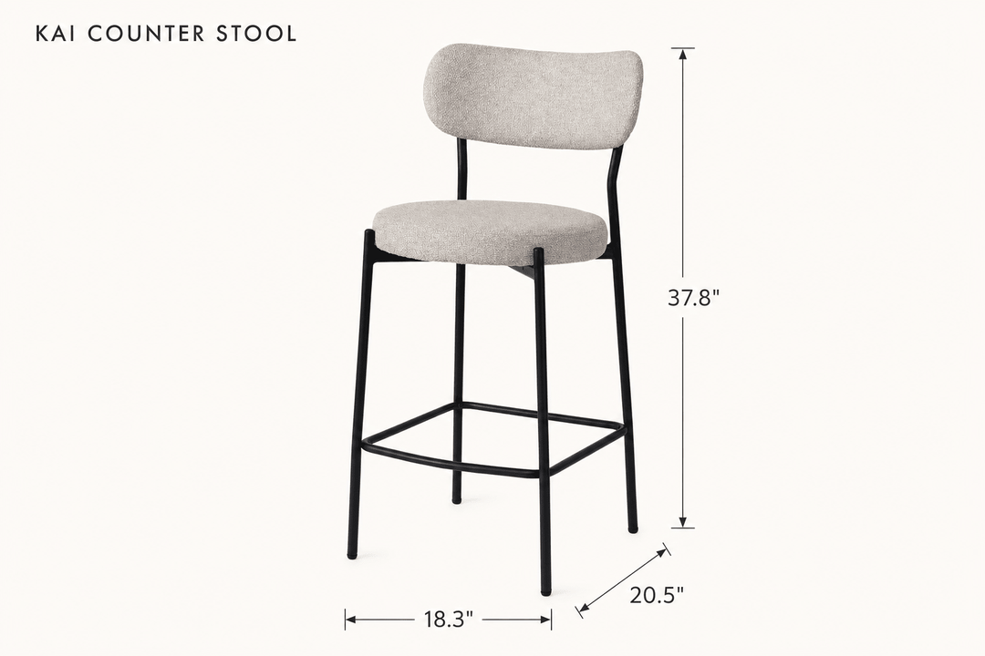 Kai Counter Stool dimensions - What&